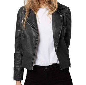 Topshop leather jacket size 6